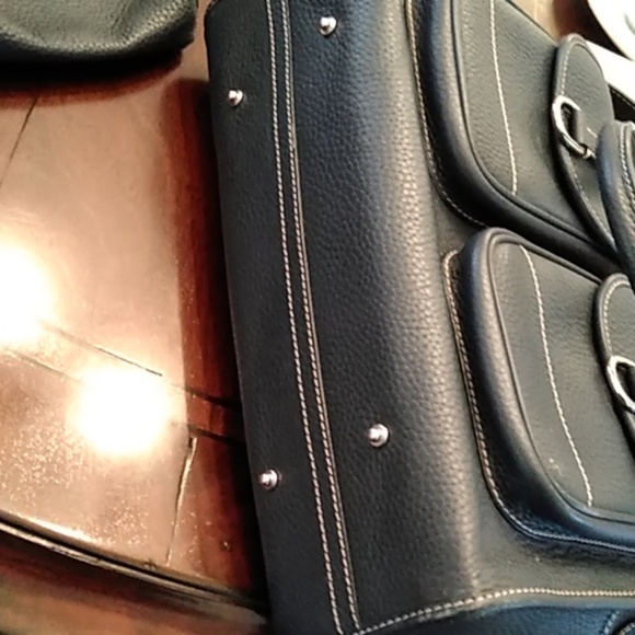 Dooney and Bourke Navy Blue Purse - Picture 8 of 8